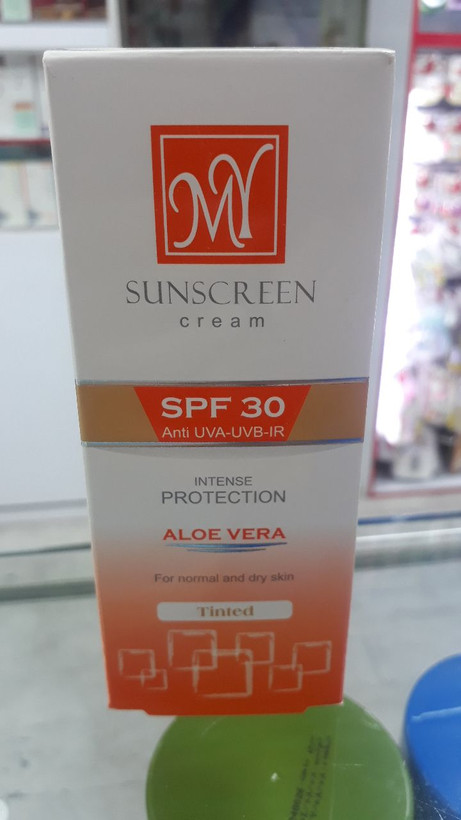 کرم محاظ آفتاب مای SPF30 کرم پودری مای برای پوست های نرمال و خشک